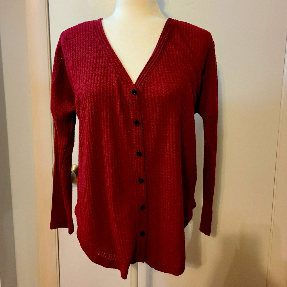 Ultra Flirt waffle long sleeved shirt.